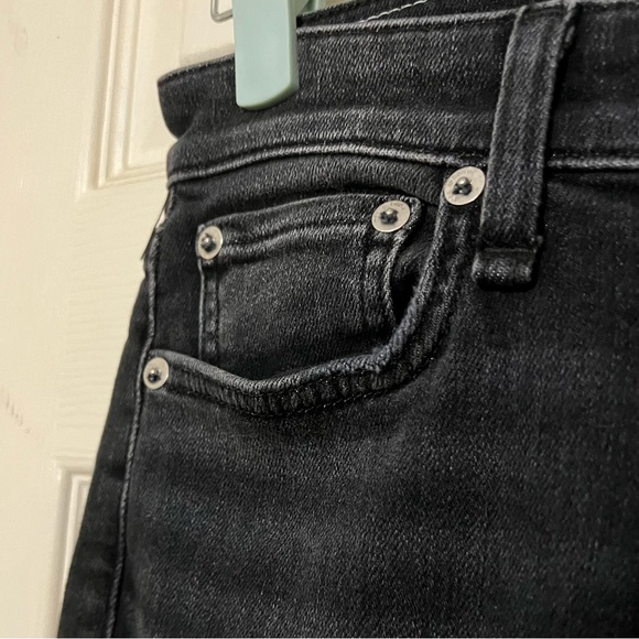 NWT $225 rag & bone | Nina | High Rise Cigarette | Button-fly Jeans in Grafton - Picture 5 of 16